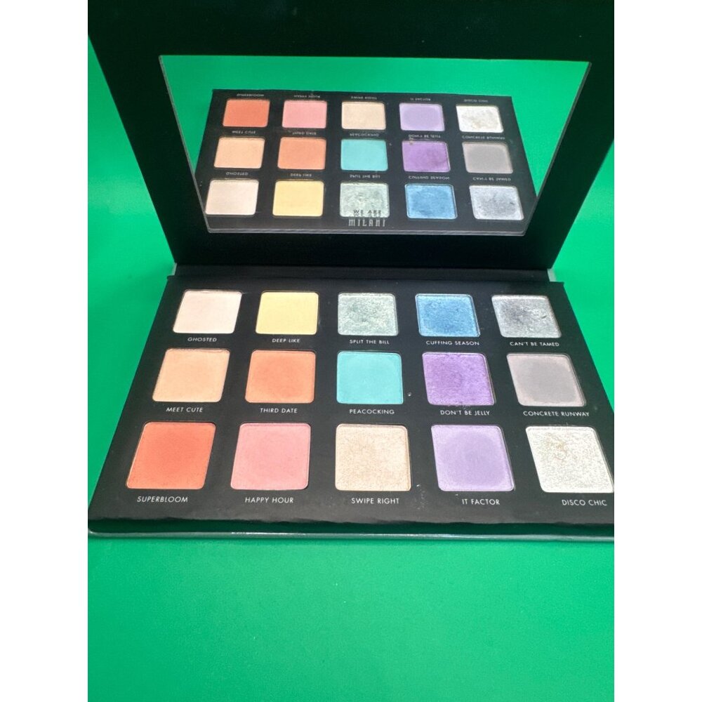 Milani Gilded Pastel Eyeshadow Palette Hyper-Pigmented 0.32 Oz With Mirror & 15 - Picture 3 of 5